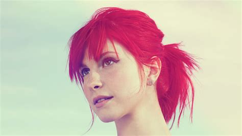 Wallpaper Face Women Redhead Model Dyed Hair Long