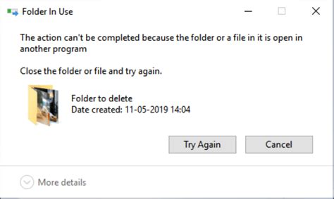 How To Fix The Action Cannot Be Completed Because The File Is Open In Another Program Error In