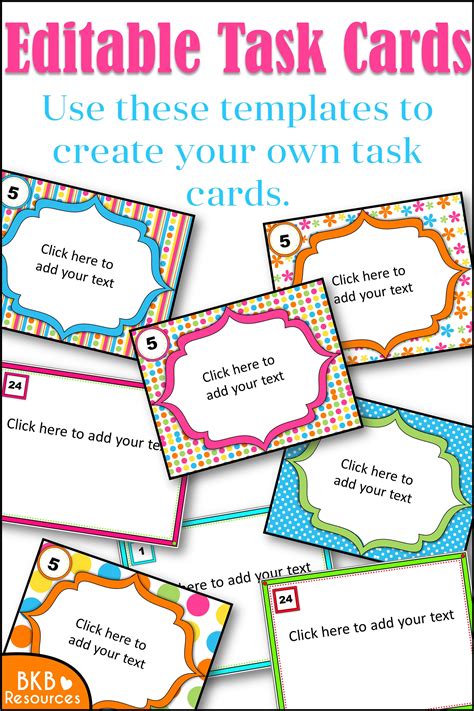 Task Cards Template