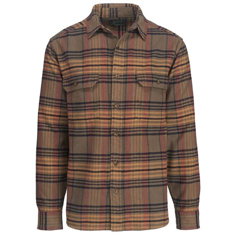 Woolrich Mens Oxbow Bend Plaid Flannel Shirt Classic Fit Eastern