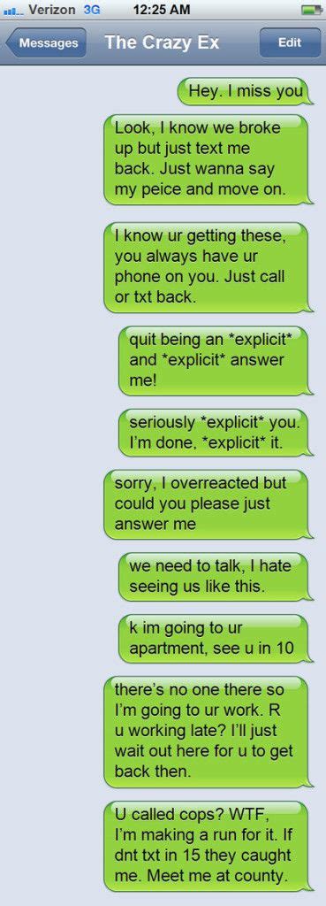 20 funny texts from crazy ex girlfriends page 20 of 20 funny breakup texts breakup humor