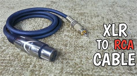 How To Make Xlr To Rca Cable Diy Youtube