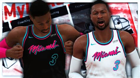 Nba 2k18 Miami Heat City Edition Jersey And Court Tutorial Youtube