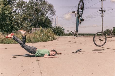 Man Falling Off Bike Stock Photo Free Download