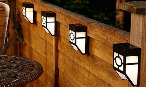 Solar Fence Lights | Groupon Goods