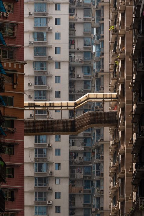 Voluminous Illusion Of Chongqing China Architecture Photography