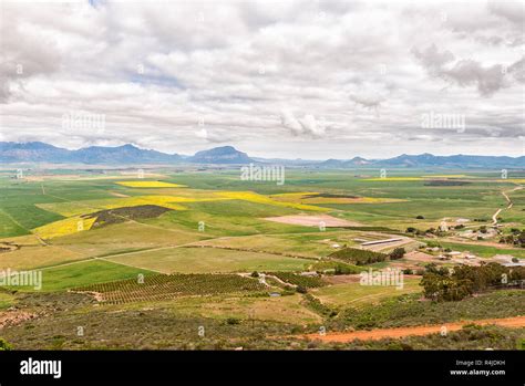 Citrusdal South Africa August 22 2018 A Farm Landscape As Seen From