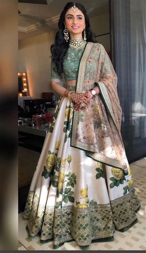 Indian Wedding Guest Outfit Ideas Floral Motifs Designer Dresses