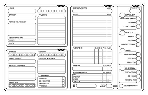 Attempt To A More Functional Character Sheet Ralienrpg
