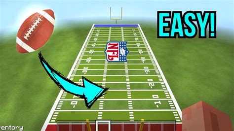 Minecraft How To Create The Best Nfl Football Field Realistic