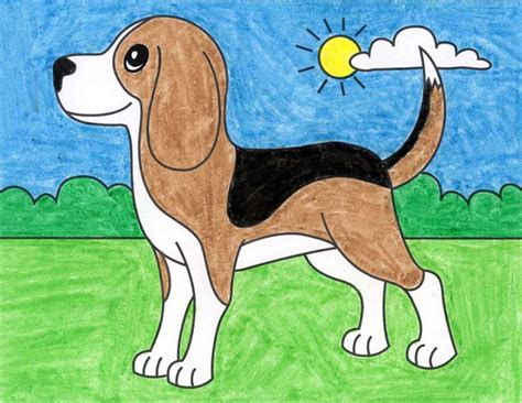 How To Draw A Beagle Art Projects For Kids