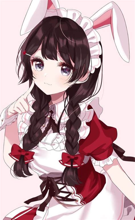 Outfit Inspo Anime Bunny Maid Facial Expression