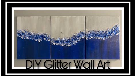 Diy Glitter Wall Art Zgallerie Inspired Wall Art Youtube