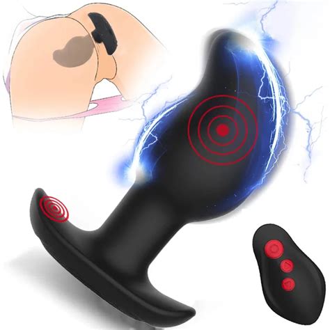 Electric Shock Vibrators Vibrating Plug Massager Electric Stimulation