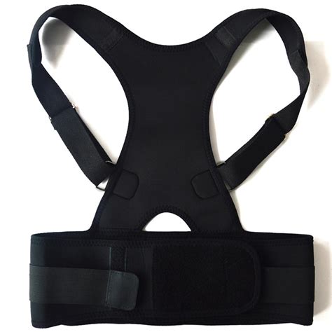 Mens Back Posture Corrector Back Brace Lumbar Corset Support Belt