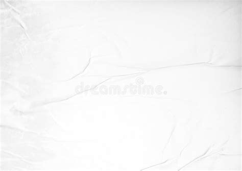 White Glued Wrinkled And Crumpled Paper Texture Stock Image Image Of