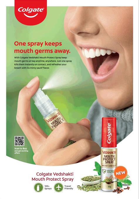 Colgate Vedshakti Mouth Protect Spray Instant Germ Kill Ad Toi Delhi Ads Creative