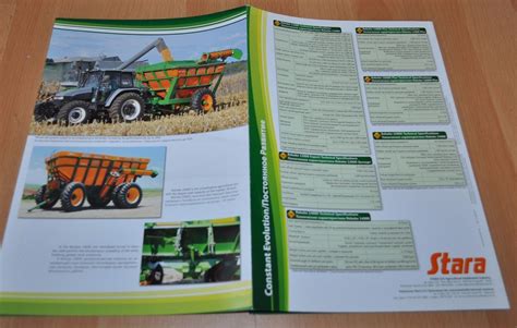 Stara Tractor And Trailer Agriculture Brochure Prospekt Brazil Auto
