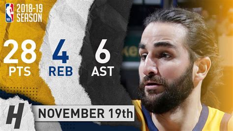 Ricky Rubio Full Highlights Jazz Vs Pacers 20181119 28 Pts 6 Ast
