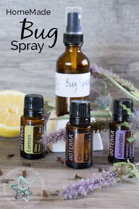 Keep bugs away naturally with these all natural homemade bug spray recipes, made without essential oils. DIY- Essential Oil Bug Spray ~- Designed Decor