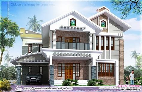3080 Square Feet Luxury Villa Exterior Kerala Home Design And Floor