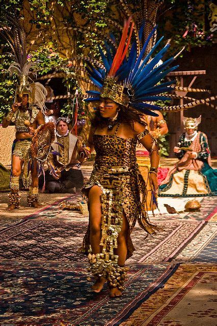 Aztec Dancer In Ceremonial Costume