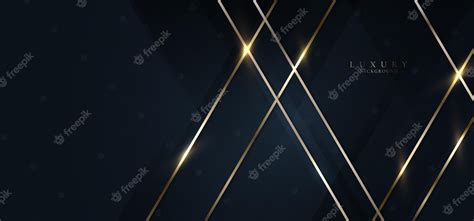 Premium Vector Elegant Abstract 3d Golden Lines Lighting With Dark