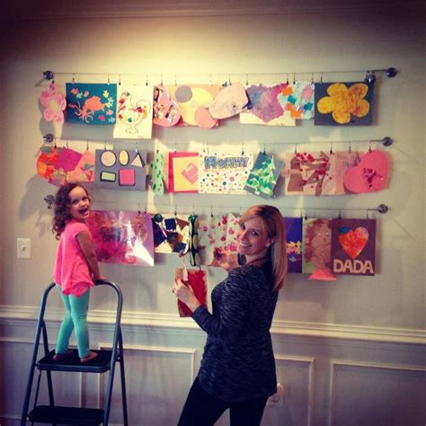 Pin By Paige Mcleod On Playroom Displaying Kids Artwork