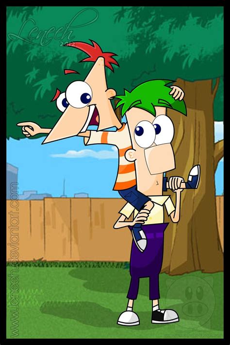 phineas and ferb by leneeh on deviantart