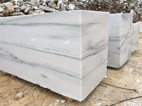 Vietnam White Marble Block With Gray Veins For Kitchen Top Rs 39700