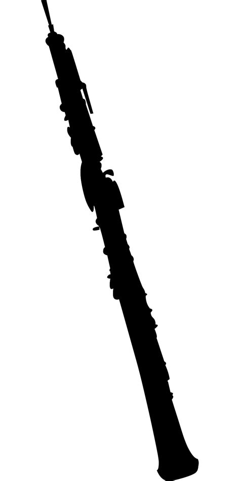 Clarinet Clip Art Black And White