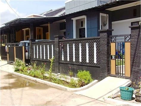 Desain unik ala kota jepang. 33+ contoh gambar dan model pagar tembok rumah minimalis ...