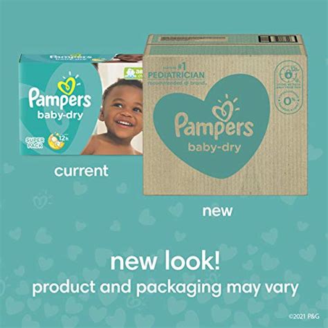 Pampers Baby Dry Disposable Baby Diapers Starter Kit 2 Month Supply