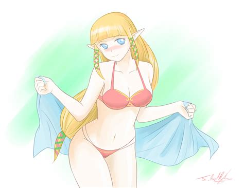 ss princess zelda bikini by neolink07 on deviantart