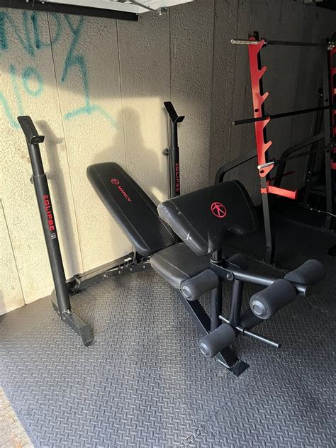 Marcy Eclipse Be3000 Weight Bench And Adjustable Squat Stand In