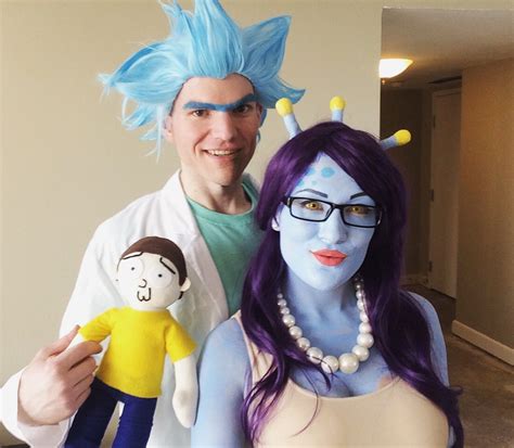 Rick And Unity Halloween Cosplay Rick And Morty Costume Couple