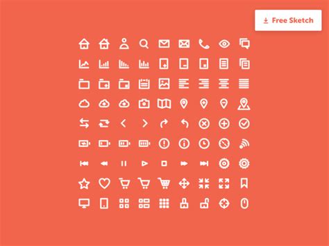 10 Free Basic Sketch Icon Sets For Ui Designer Smashfreakz