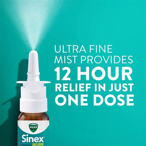 Buy Vicks Sinex Severe Nasal Spray Original Ultra Fine Mist