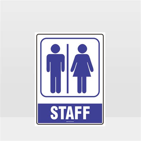 Staff Toilet Symbol Sign Noticeinformation Sign Hazard Signs Nz