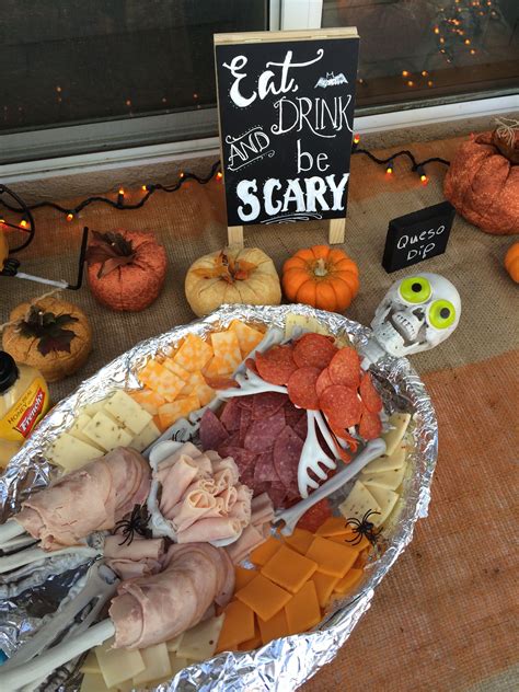 Halloween Deli Meat And Cheese Platter