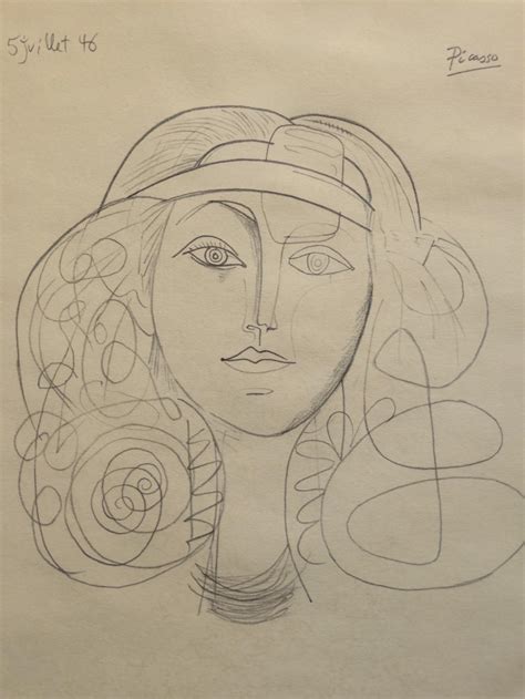 Sold Price Pablo Picasso Pencial Drawing Hand Signed Invalid Date CET