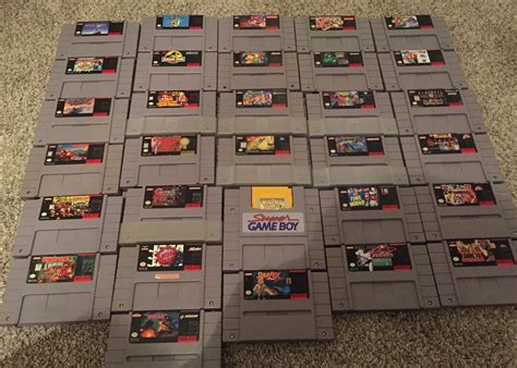 Majority Of My Snes Game Collection Rgamecollecting