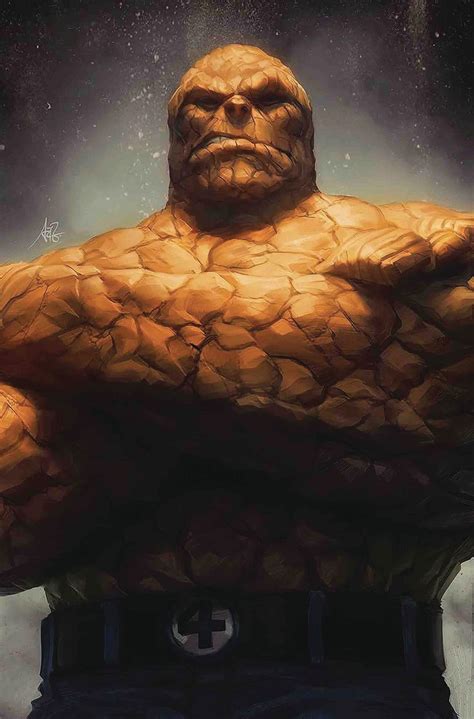 Fantastic Four Ben Grimm And Johnny Storm Variant Cover By Artgerm