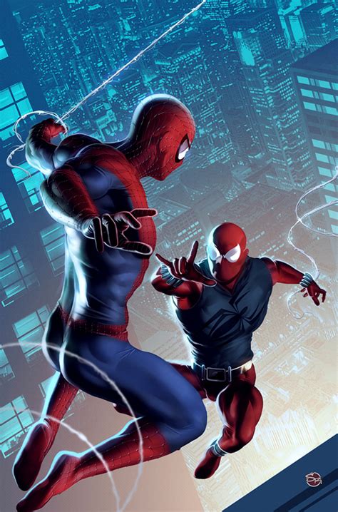 Comics Forever Spider Man Vs The Scarlet Spider Artwork