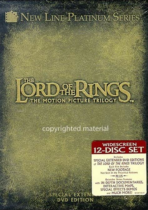 Lord Of The Rings The Special Extended Edition 3 Pack Dvd 2004