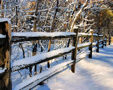 Snowy Fence Photograph By Kristin Elmquist Fine Art America