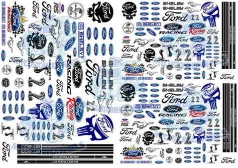 Ford Racing Decals My Custom Hotwheels Model Car Decals And Dioramas