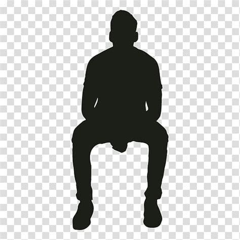 Silhouette Of Sitting Person Silhouette Sitting Sitting Man