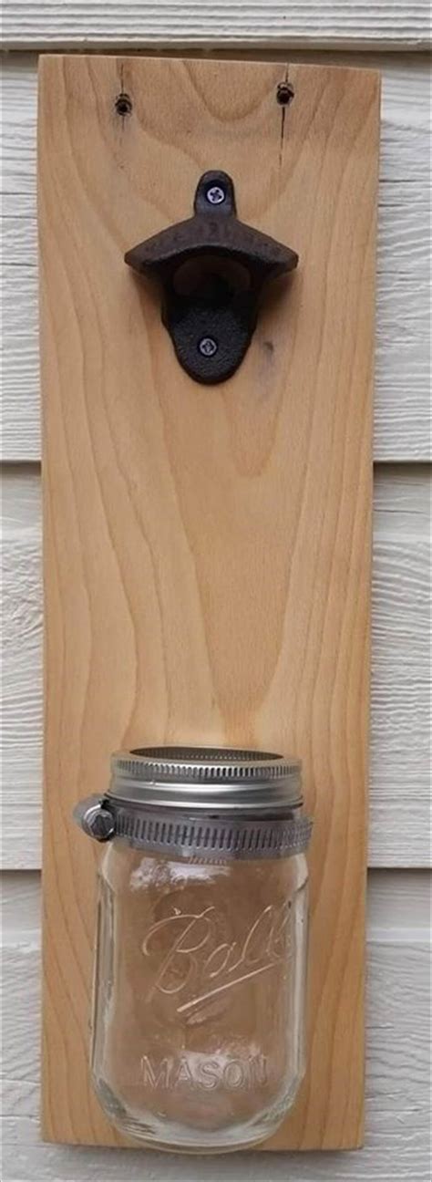 Pallet Bottle Opener With Mason Jar 101 Pallets