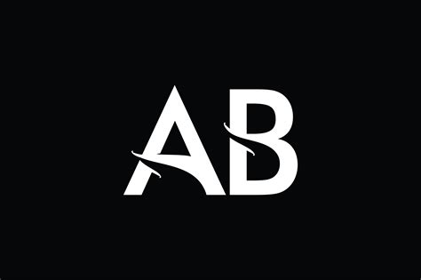 Ab Monogram Logo Design By Vectorseller Thehungryjpeg